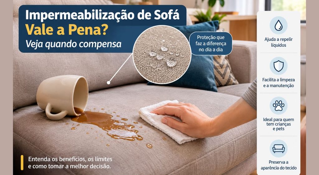 impermeabilização de sofá vale a pena